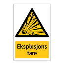 Eksplosjons fare