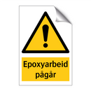 Epoxyarbeid pågår