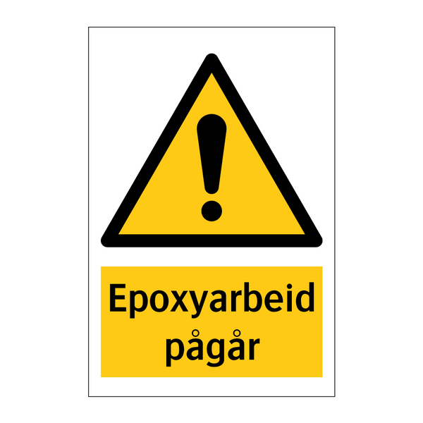 Epoxyarbeid pågår