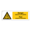Danger explosive atmosphere Fare eksplosiv atmosfære