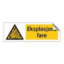 Eksplosjons fare