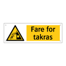 Fare for takras