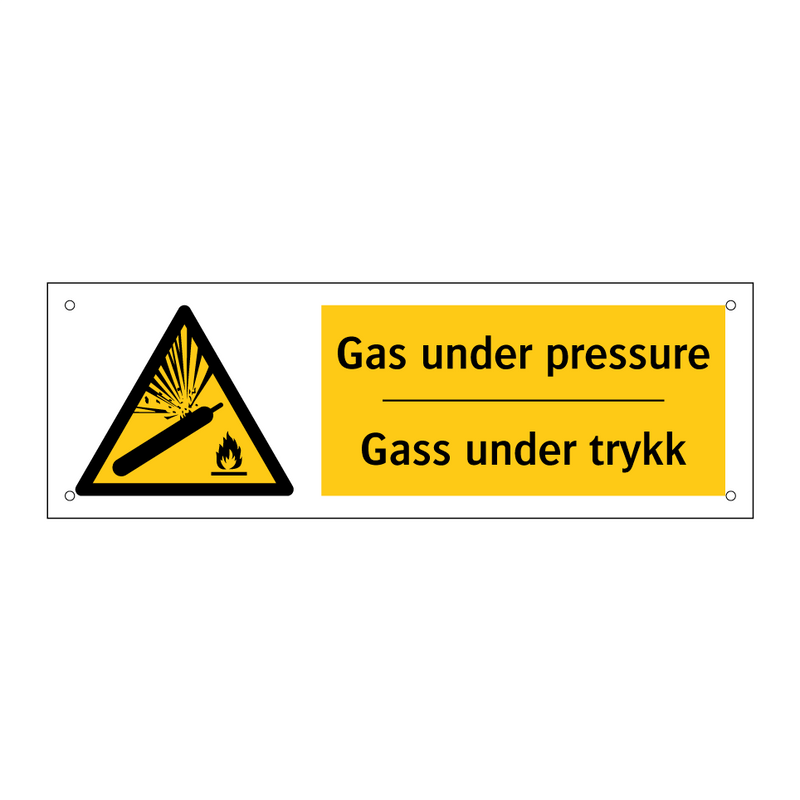 Gas under pressure Gass under trykk & Gas under pressure Gass under trykk