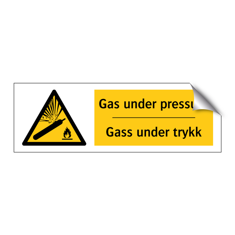 Gas under pressure Gass under trykk & Gas under pressure Gass under trykk