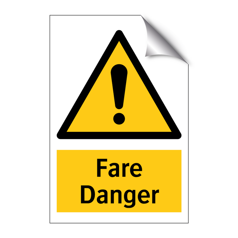 Fare Danger & Fare Danger & Fare Danger & Fare Danger & Fare Danger & Fare Danger & Fare Danger