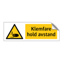 Klemfare Hold avstand