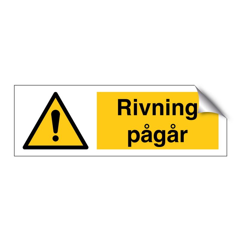 Riving pågår