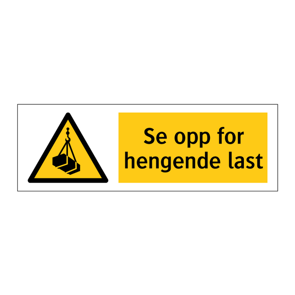 Se opp for hengende last