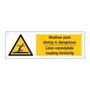 Shallow pool diving is dangerous - Liten vanndybde stuping livsfarlig
