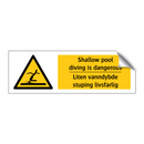 Shallow pool diving is dangerous - Liten vanndybde stuping livsfarlig