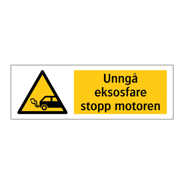 Unngå eksosfare stopp motoren
