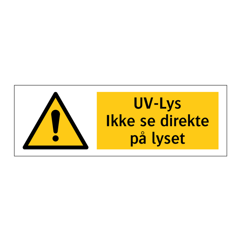 UV-lus ikke se direkte på lyset & UV-lus ikke se direkte på lyset
