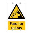 Fare for takras