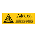 Advarsel ved lading dannes eksplosive gasser …