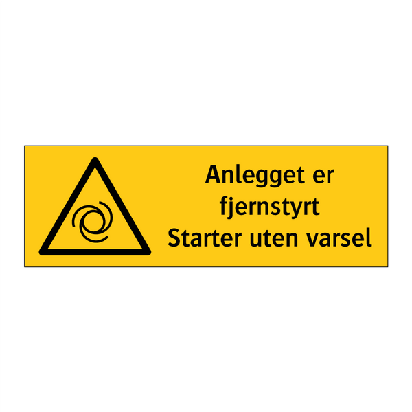 Startes uten varsel