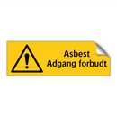 Asbest Adgang forbudt