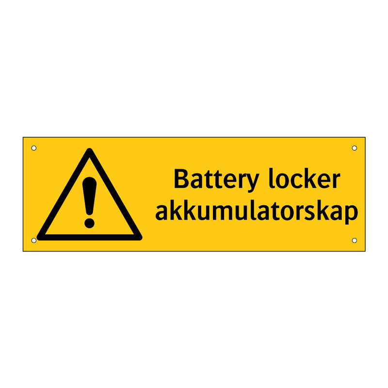 Battery locker Akkumulatorskap & Battery locker Akkumulatorskap & Battery locker Akkumulatorskap