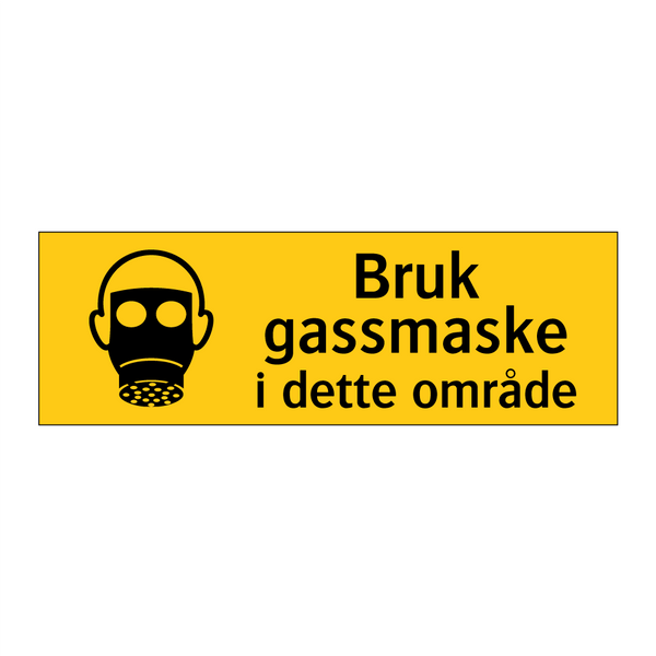 Bruk gassmaske i dette området