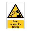 Fare se opp for takras!