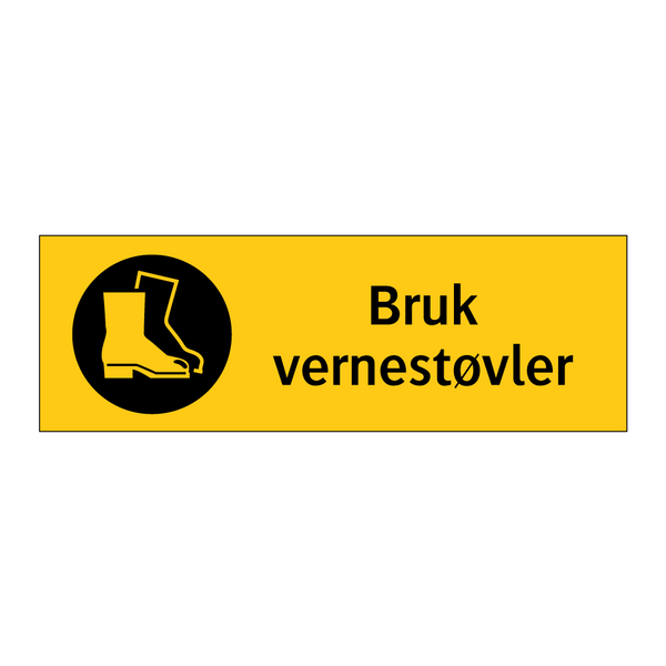 Bruk vernestøvler & Bruk vernestøvler & Bruk vernestøvler & Bruk vernestøvler