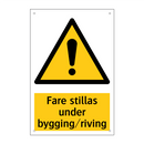 Fare stillas under bygging riving