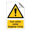 Fare stillas under bygging riving