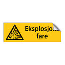 Eksplosjons fare