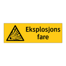 Eksplosjons fare