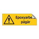 Epoxyarbeid pågår