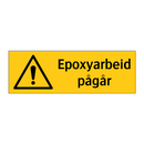 Epoxyarbeid pågår