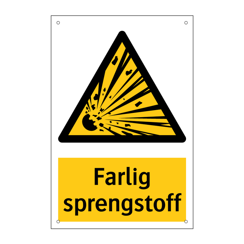 Farlig sprengstoff & Farlig sprengstoff & Farlig sprengstoff & Farlig sprengstoff