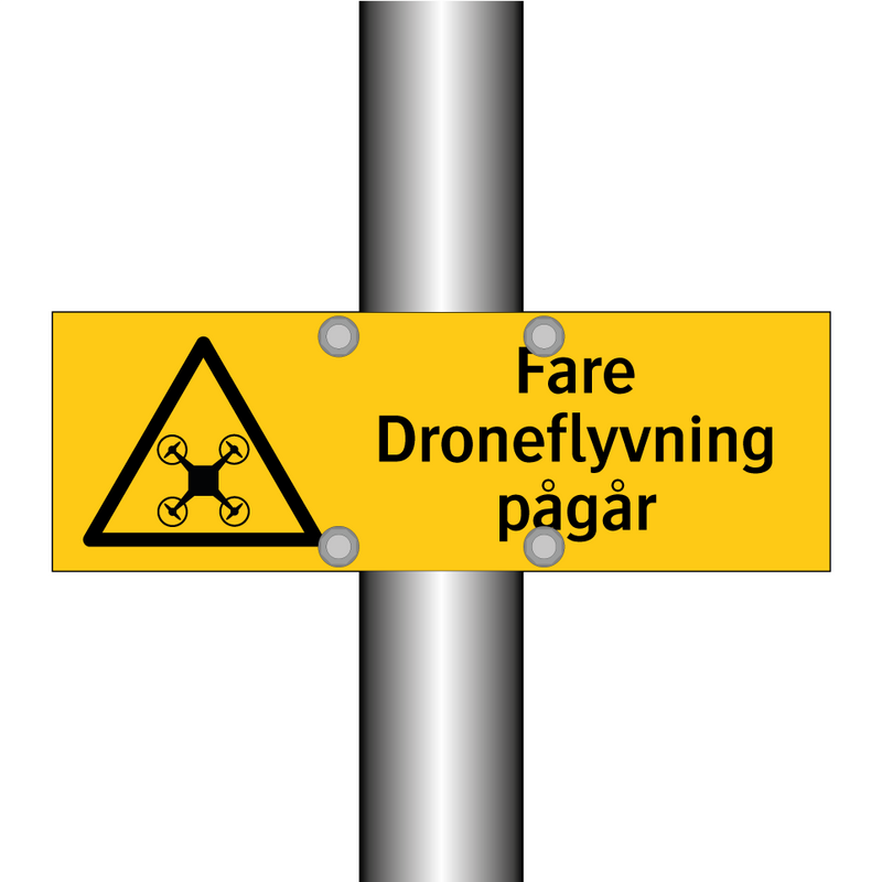 Fare Droneflyvning pågår & Fare Droneflyvning pågår & Fare Droneflyvning pågår