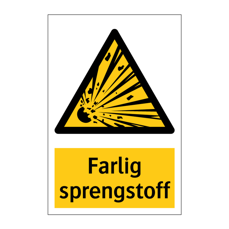 Farlig sprengstoff & Farlig sprengstoff & Farlig sprengstoff & Farlig sprengstoff