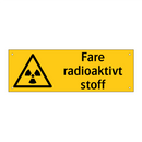 Fare radioaktivt stoff