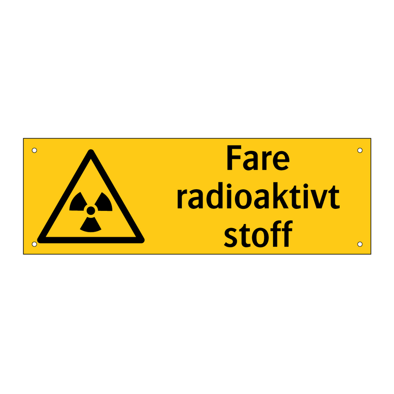 Fare radioaktivt stoff & Fare radioaktivt stoff & Fare radioaktivt stoff & Fare radioaktivt stoff