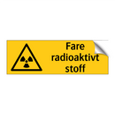 Fare radioaktivt stoff