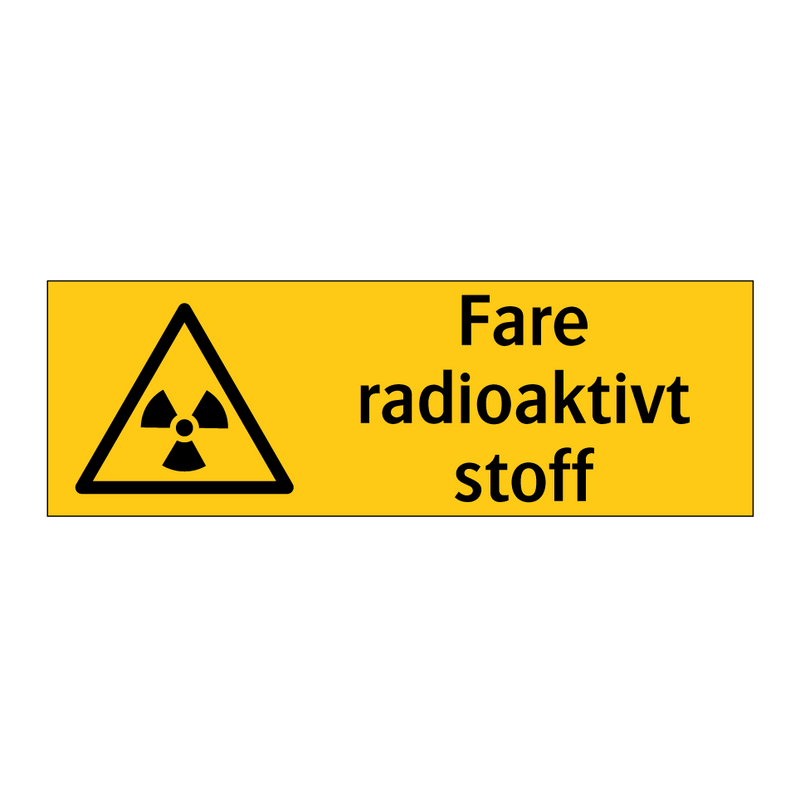 Fare radioaktivt stoff & Fare radioaktivt stoff & Fare radioaktivt stoff & Fare radioaktivt stoff