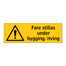 Fare stillas under bygging riving