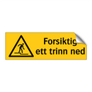 Forsiktig ett trinn ned