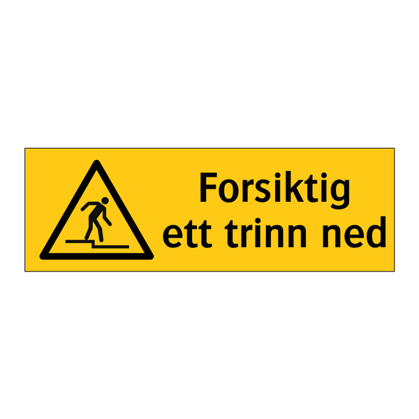 Forsiktig ett trinn ned