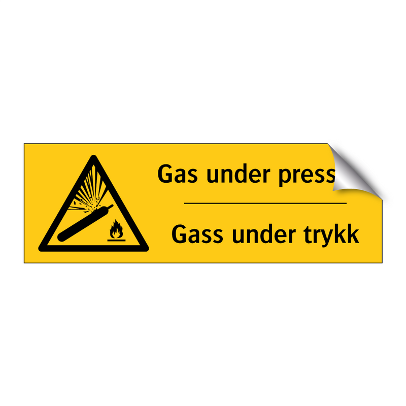 Gas under pressure Gass under trykk & Gas under pressure Gass under trykk