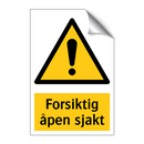 Forsiktig åpen sjakt