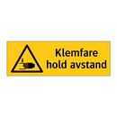 Klemfare Hold avstand