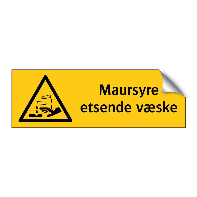 Maursyre etsende væske