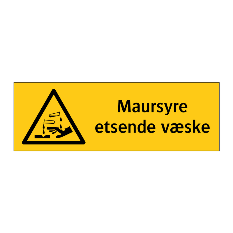 Maursyre etsende væske