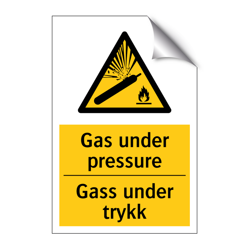 Gas under pressure Gass under trykk & Gas under pressure Gass under trykk