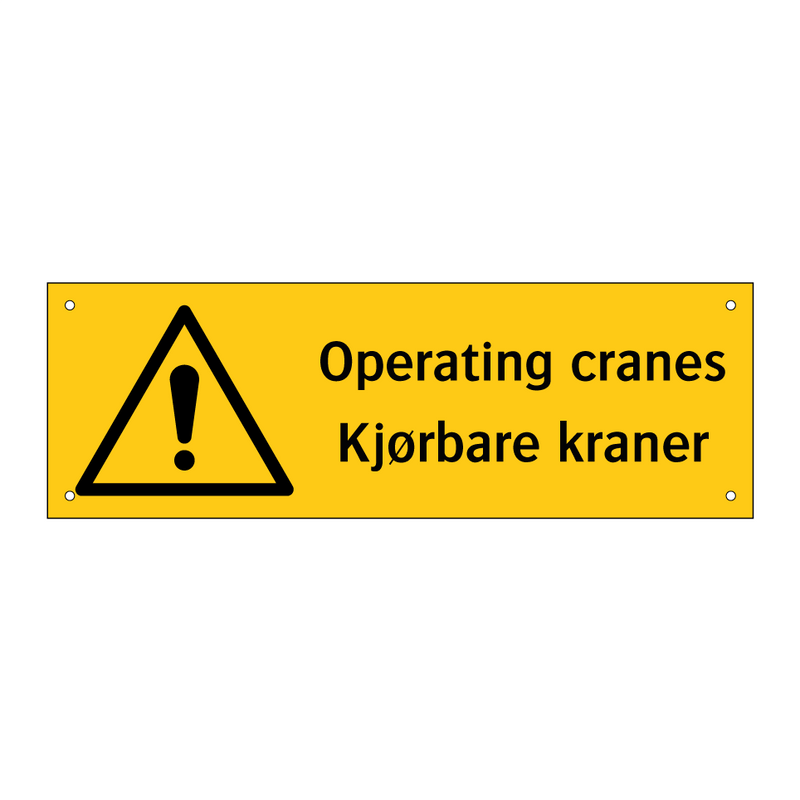 Operating cranes Kjørbare kraner & Operating cranes Kjørbare kraner