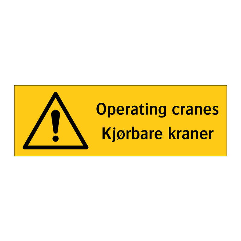 Operating cranes Kjørbare kraner & Operating cranes Kjørbare kraner
