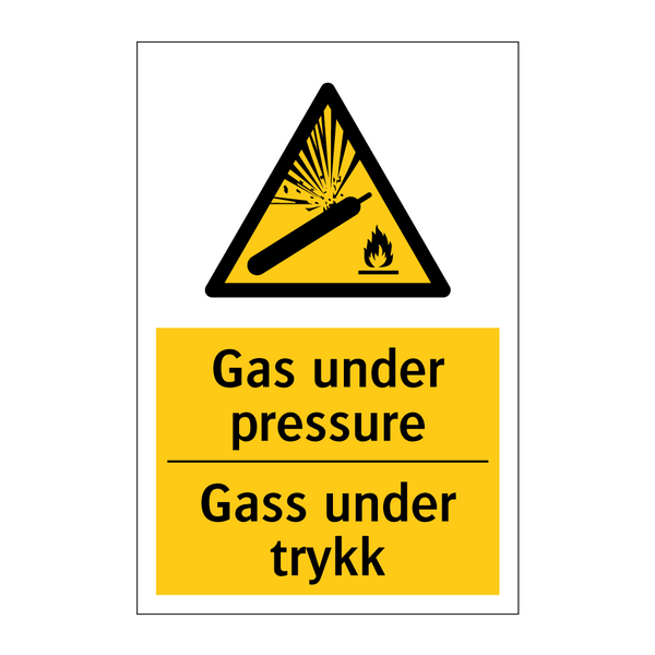 Gas under pressure Gass under trykk
