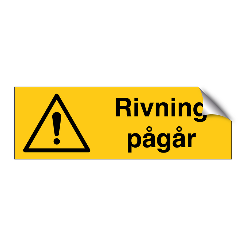 Riving pågår